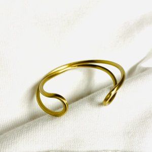 Dressy Endless Gold Bangle Bracelet by World Finds
